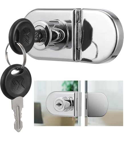 Amazon.co.jp: INCREWAY 鍵付きガラス扉キャビネット 3-8mmガラス